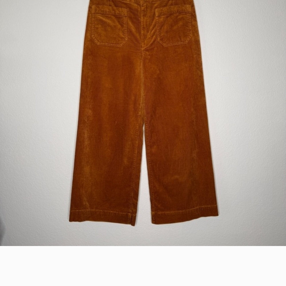 Maeve Anthropologie  Colette Corduroy Wide-Leg Crop  Pants Size 27 - Picture 2 of 14